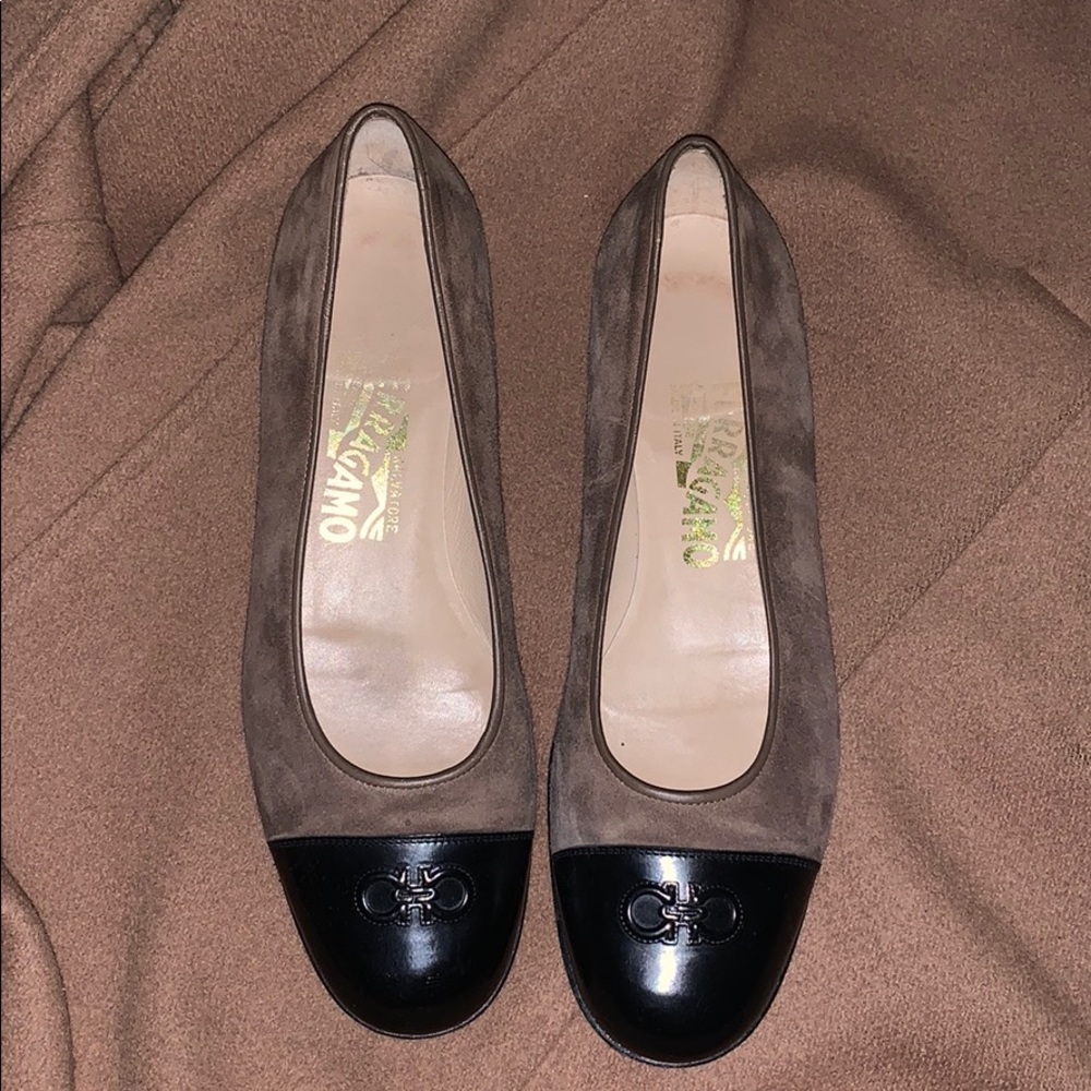 Salvatore Ferragamo beige and black classic